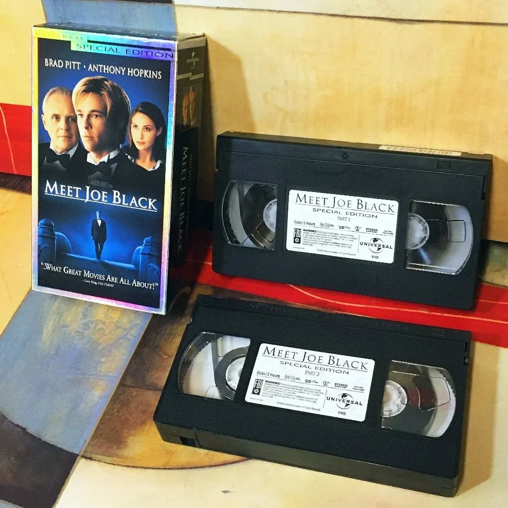 [VHS] MEET JOE BLACK - 90's BRAD PITT - ROMANCE MYSTERY - *USED* VIDEO TAPES